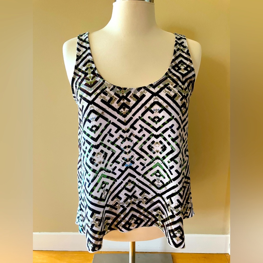 Rachel Roy geometric print tank top.